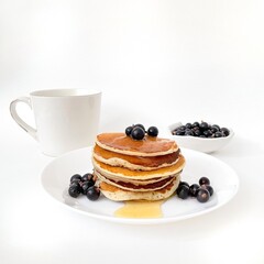 pancakes with berries