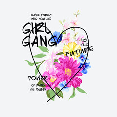 Girls and women floral editable vector file