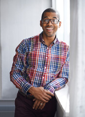 Excited about my job. Cropped portrait of a happy employee at work.