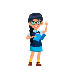 school kid girl scientist chemistry education. young student. people vector illustration