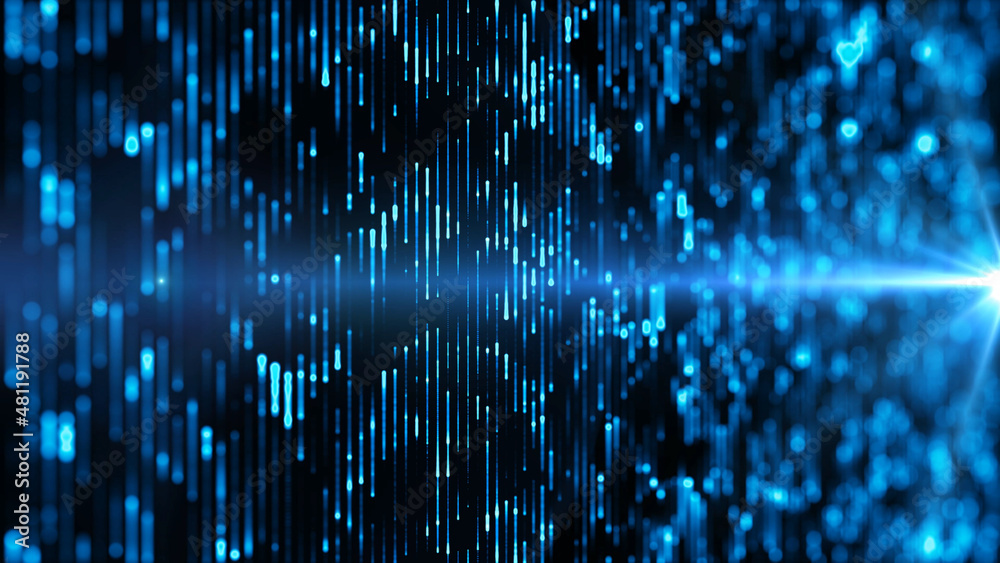 Poster Generic abstract data transfer concept. 3D rendering