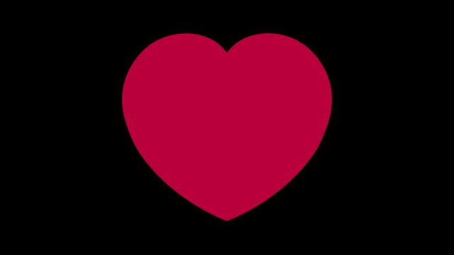 Heart Shape Symbol Painting Style on black Background 4K wallpaper animation.