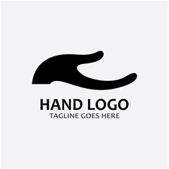 Hand logo icon vector design template illustration