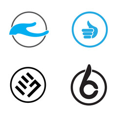 Hand logo icon vector design template illustration