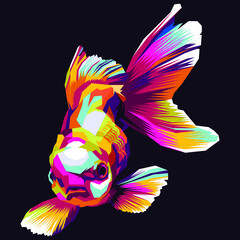 Colorful Goldfish Illustration