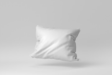 Blank soft pillow on white background. minimal concept. 3D render. - 481198509