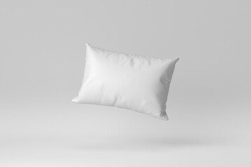 Blank soft pillow on white background. minimal concept. 3D render. - 481198516