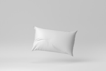 Blank soft pillow on white background. minimal concept. 3D render. - 481198518