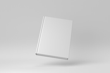 Book Cover closure on white background. for mockup scene. 3D render.