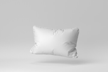 Fototapeta na wymiar Blank soft pillow on white background. minimal concept. 3D render.