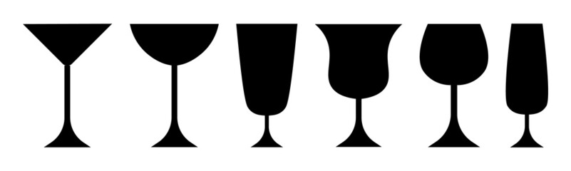 Wine Glass Icon Vector Simple Design symbols. vector illutratoin