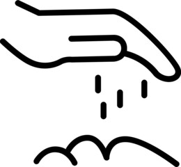 seeds line icon
