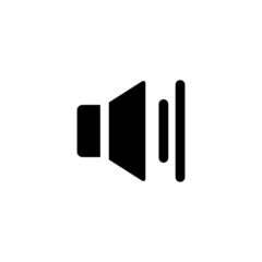 Speaker simple flat icon vector illustration.