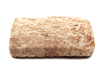 Tahini halvah, sesame paste isolated on white 