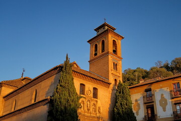 Fototapeta na wymiar Eglise de San Gil y Santa Ana. Grenade. Espagne