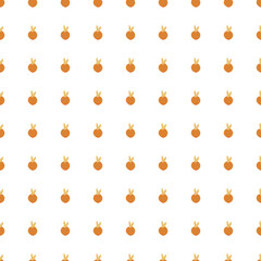 Cute citrus fruit seamless pattern. Fruits endless wallpaper. Cute doodle food backdrop.