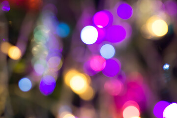 Colorful blurred lights background.