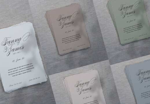 Wedding Invitation Mockup