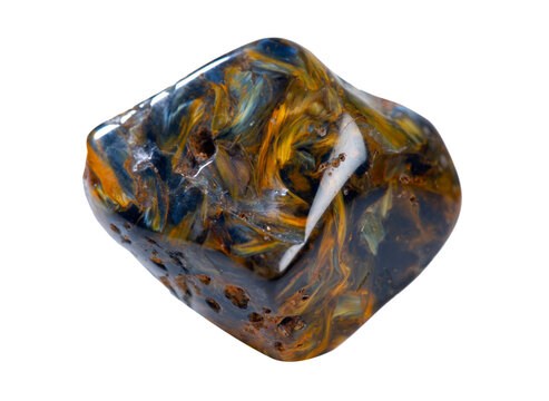 pietersite Series of semi-precious gemstones in uncut unpolished state