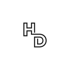 HD letter logo
