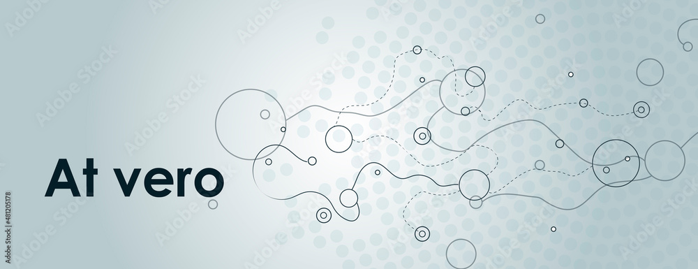 Poster Horizonal banner with dynamic waves and dots. Simple minimal style. Futuristic vector pattern. Abstract cover illustration. Flyer texture digital background. Fuzzy structure