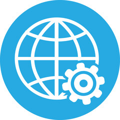 Globe icon world sign symbol design