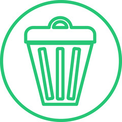 Trash can icon sign symbol design