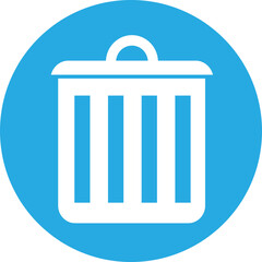 Trash can icon sign symbol design
