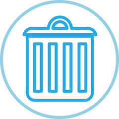 Trash can icon sign symbol design