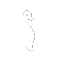 duck one line silhouette