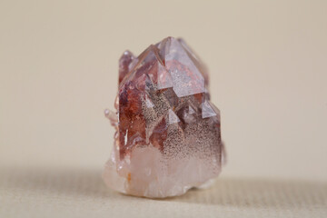 red quartz mineral specimen stone rock geology gem crystal