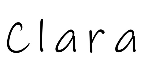 Simple text name design on white