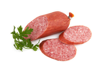 Sausage on a whine background
