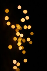 golden light bokeh background
