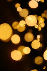 golden light bokeh background