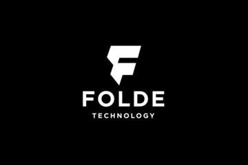 Initial letter F logo design vector illustration.