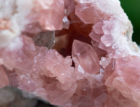 pink quartz mineral specimen stone rock geology gem crystal