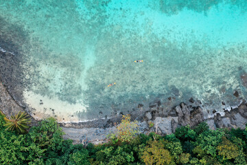 Coral island, koh He, beach and boats in Phuket province, Thailand