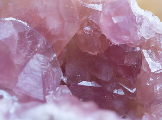 pink quartz mineral specimen stone rock geology gem crystal