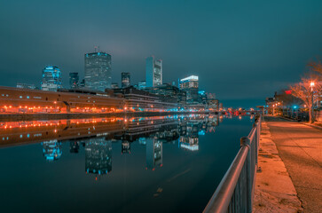 Fototapeta premium Boston at night