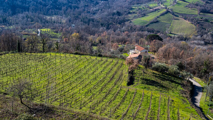 Taurasi, Avellino, Campania, Italy: panorama view of hills and mountains