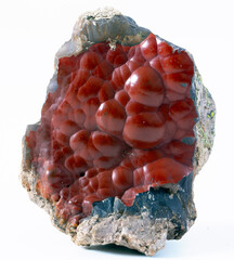 Obraz premium red fox agate mineral specimen stone rock geology gem crystal
