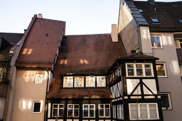 Walking through the streets of Nuremberg (germany) at christmas