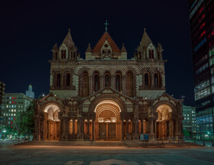 Naklejka premium Boston at night