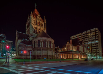 Obraz premium Boston at night