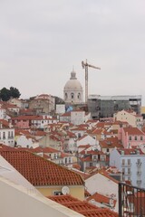 view of the old town of lisbon