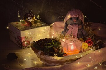 christmas tree and gifts