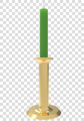  candle in a candlestick png render