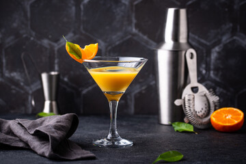 Orange martini or Margarita cocktail