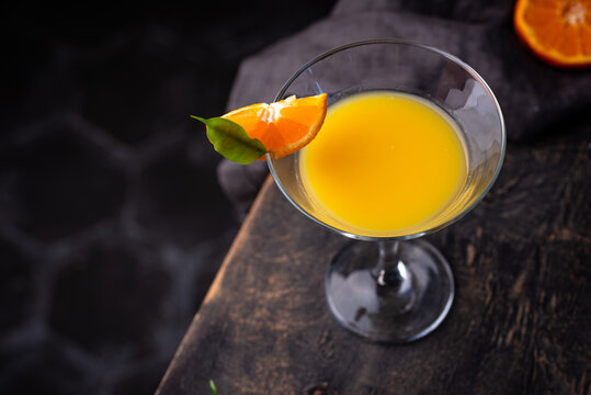 Orange martini or Margarita cocktail